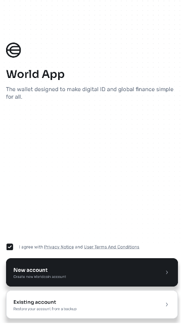 월드코인 계정생성
