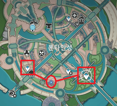 폰타인성 보석상인 위치