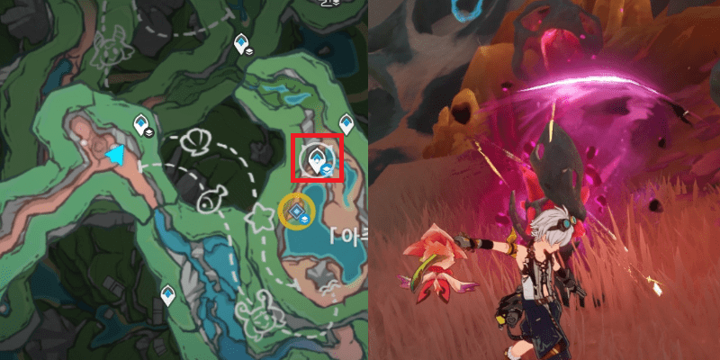 기이한 광석 위치