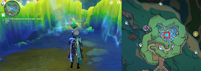 신비로운 광석 1번 위치