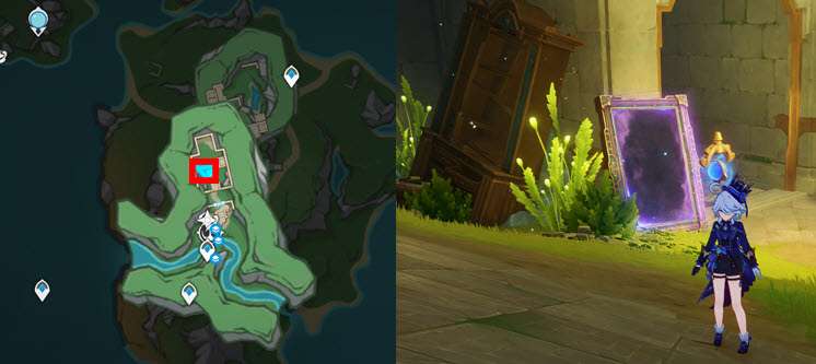 거울 기믹 4번 위치