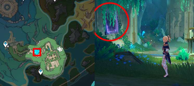 거울 기믹 5번 위치