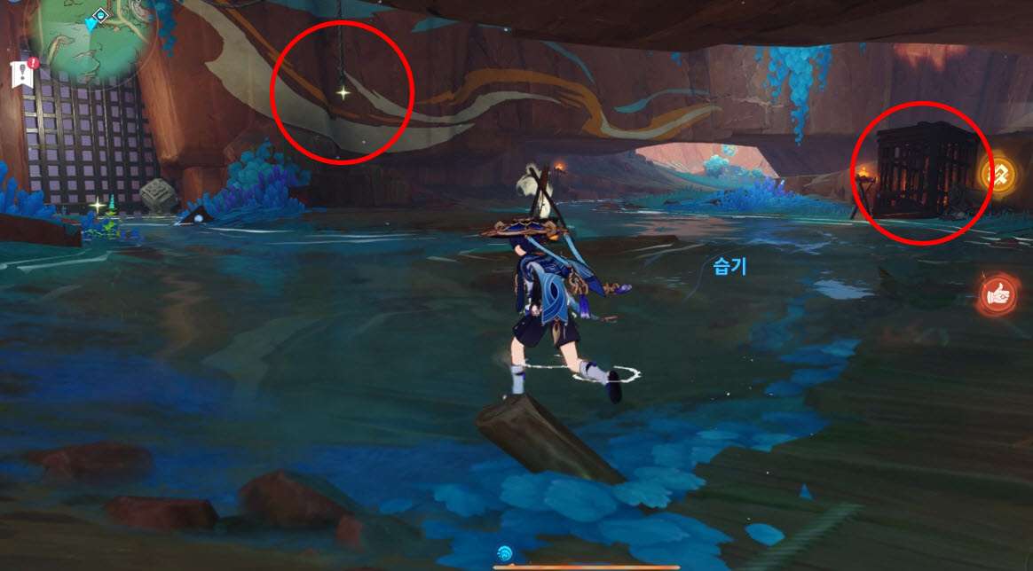 어딘가로 통하는 열쇠 2개 위치