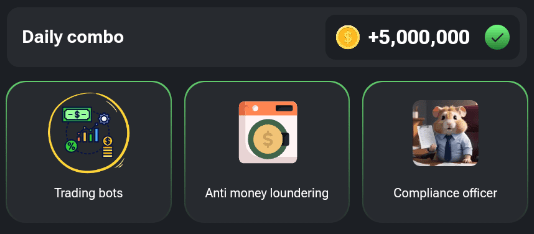 Hamster Kombat Daily combo 08.19