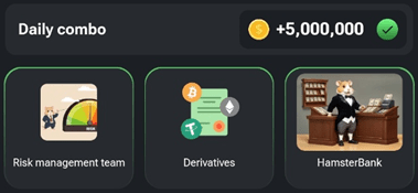 Hamster Kombat Daily combo August 20