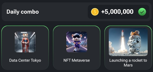 
Hamster Kombat Daily combo August 27