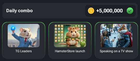 Hamster Kombat Daily combo August 25